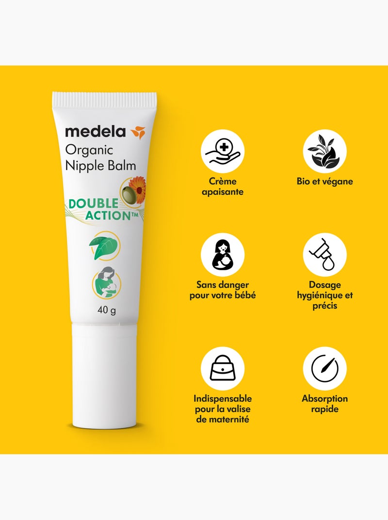 MEDELA - Balsamo Double Action™ BIO per capezzoli 40g - Lenisce e nutre Trasparente - Kiabi