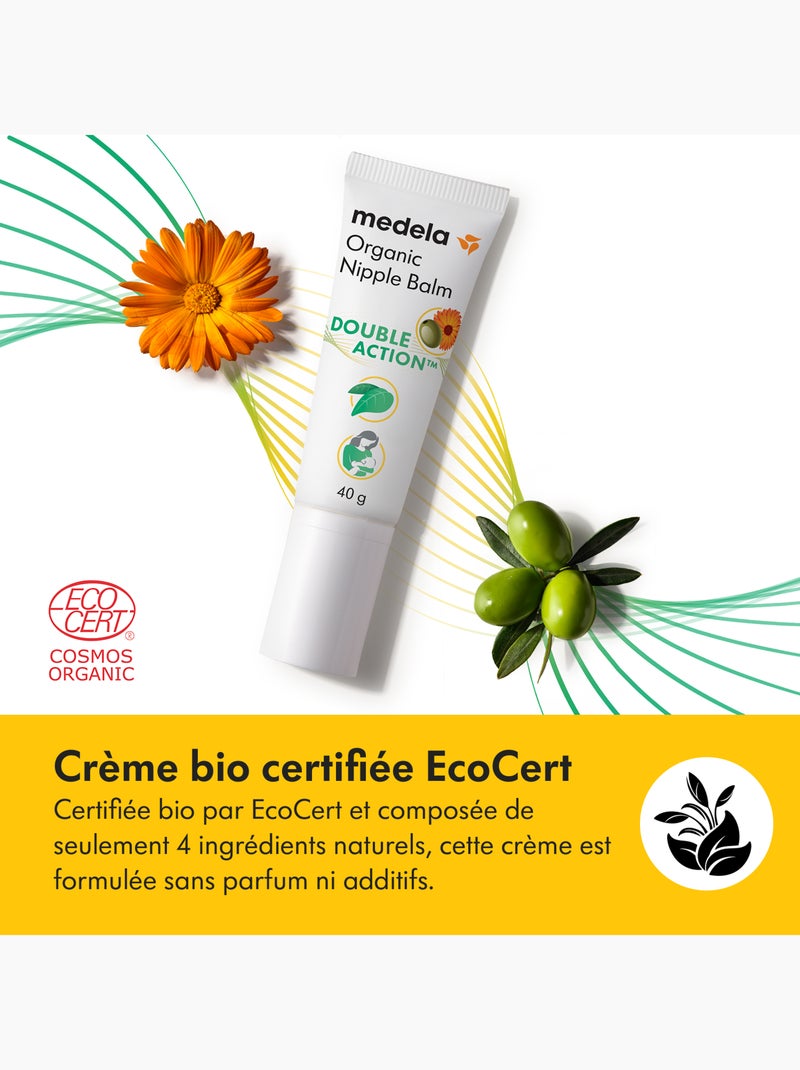 MEDELA - Balsamo Double Action™ BIO per capezzoli 40g - Lenisce e nutre Trasparente - Kiabi
