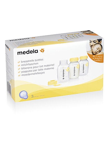 MEDELA - Biberons di raccolta 150 ml - confezione da 3 - Conservazione del latte materno