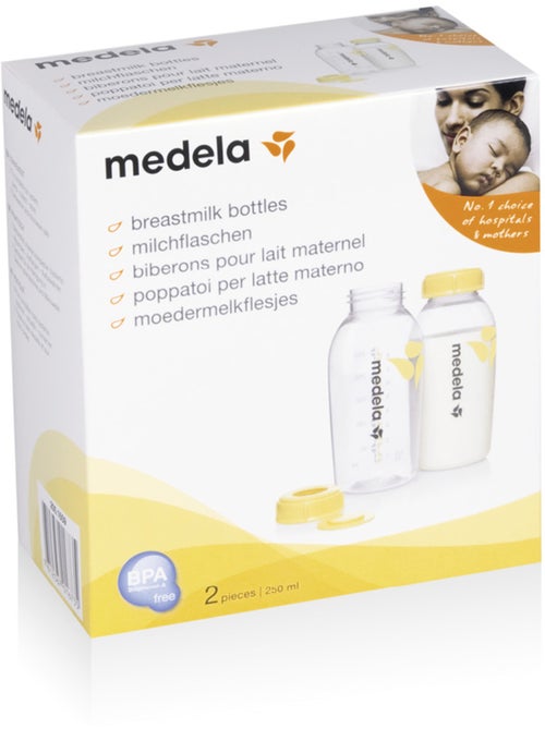 MEDELA - Biberons di raccolta 250 ml x2 - Conservazione del latte materno - Kiabi