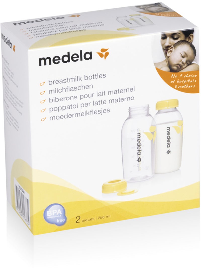 MEDELA - Biberons di raccolta 250 ml x2 - Conservazione del latte materno Trasparente - Kiabi