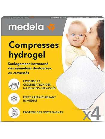 MEDELA - Compresse in idrogel - Confezione da 4 - Sollievo immediato