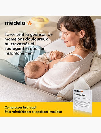 MEDELA - Compresse in idrogel - Confezione da 4 - Sollievo immediato