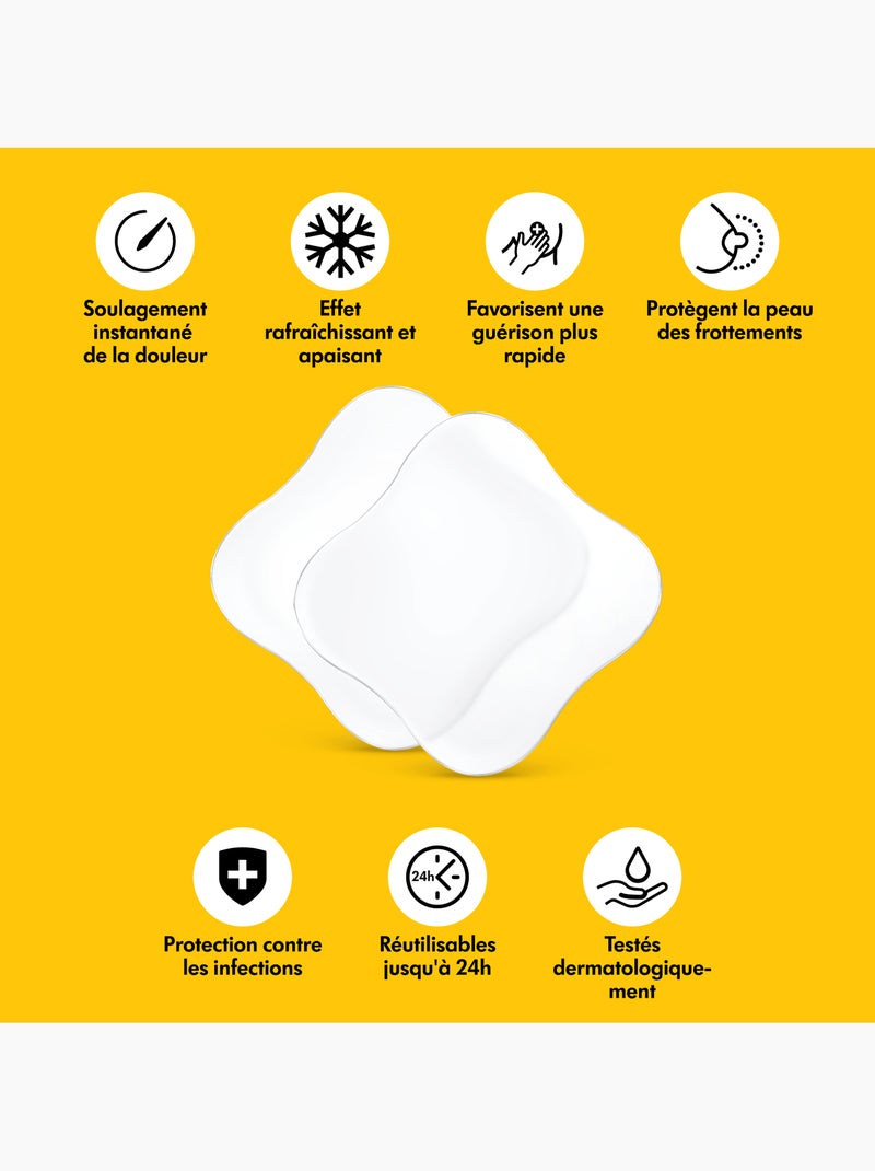 MEDELA - Compresse in idrogel - Confezione da 4 - Sollievo immediato Trasparente - Kiabi