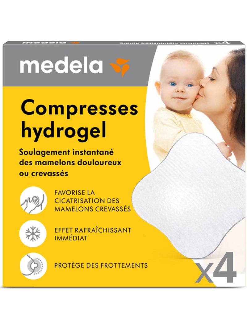 MEDELA - Compresse in idrogel - Confezione da 4 - Sollievo immediato Trasparente - Kiabi