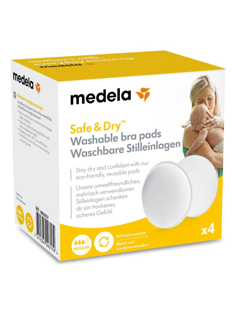 MEDELA - Dischetti assorbenti lavabili - Confezione da 4 - Ultra assorbenti Trasparente - Kiabi