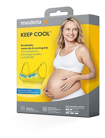 MEDELA - Reggiseno per allattamento KEEP COOL - nero - Taglia M - Confortevole e traspirante