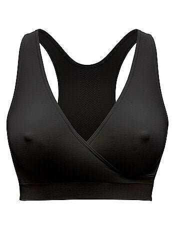 MEDELA - Reggiseno per allattamento KEEP COOL - nero - Taglia S - Reggiseno da notte, senza cuciture