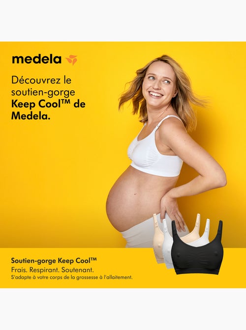 Medela - reggiseno per allattamento keep cool - nero - taglia xxl - confortevole e traspirante - Kiabi