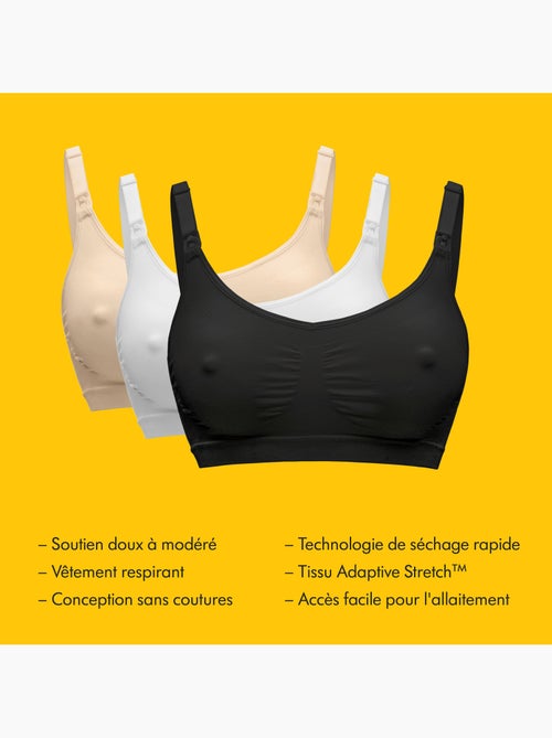 Medela - reggiseno per allattamento keep cool - nero - taglia xxl - confortevole e traspirante - Kiabi