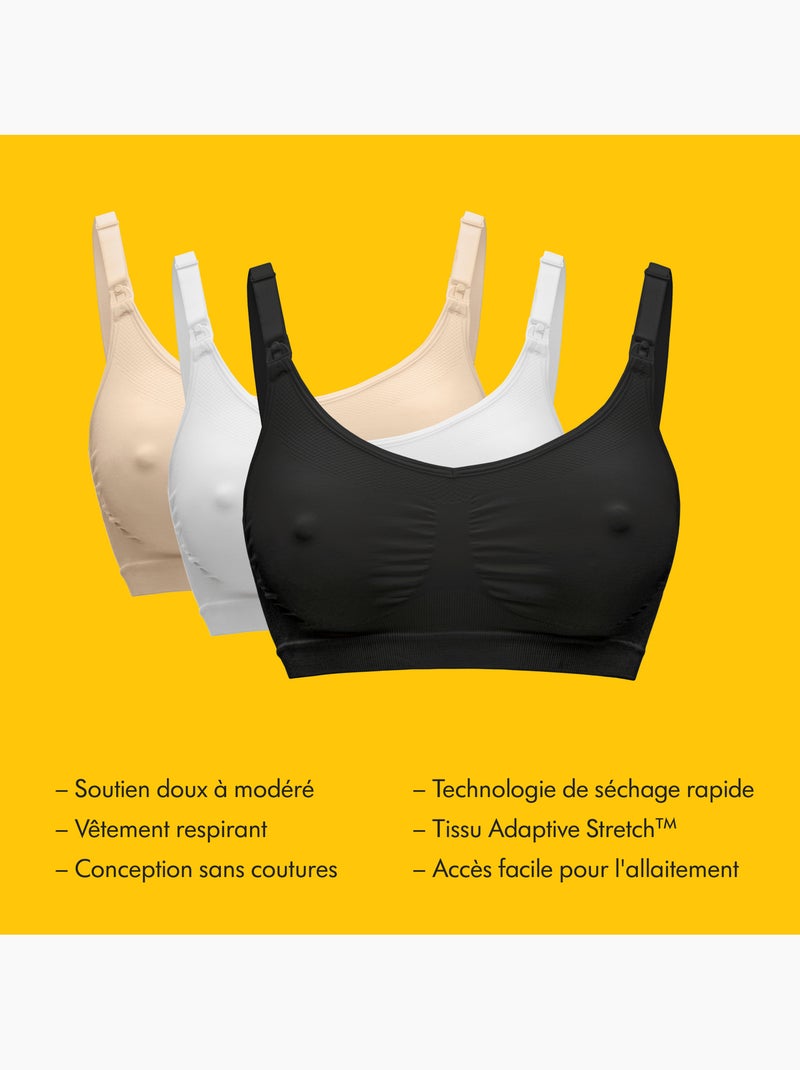 Medela - reggiseno per allattamento keep cool - nero - taglia xxl - confortevole e traspirante Nero - Kiabi