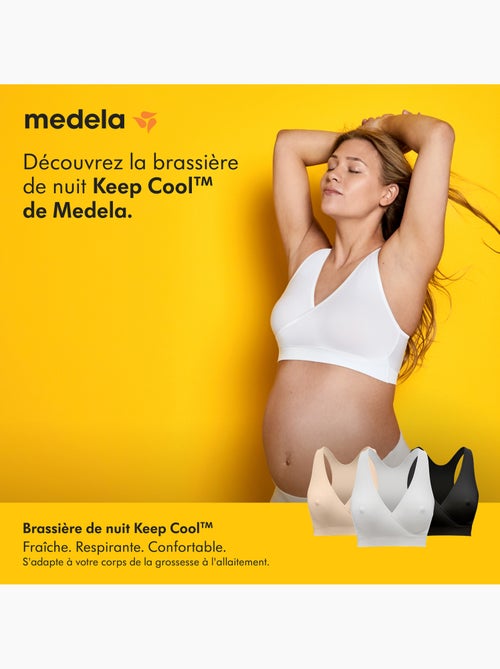 MEDELA - Reggiseno per allattamento KEEP COOL bianco - Taglia M - Reggiseno da notte, senza cuciture - Kiabi