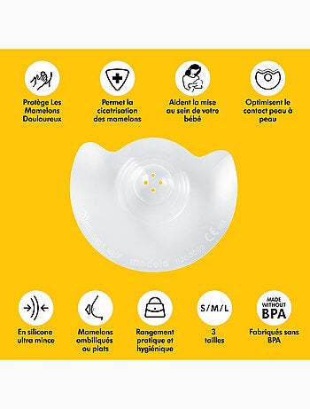 MEDELA - Tettarelle Contact™ Taglia L - Allattamento confortevole, silicone morbido ultra-sottile,