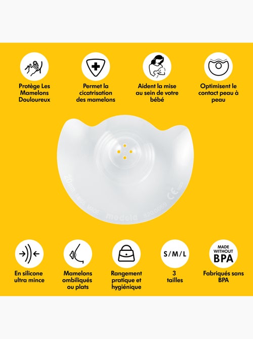 MEDELA - Tettarelle Contact™ Taglia S - Allattamento confortevole, silicone morbido ultra-sottile, - Kiabi