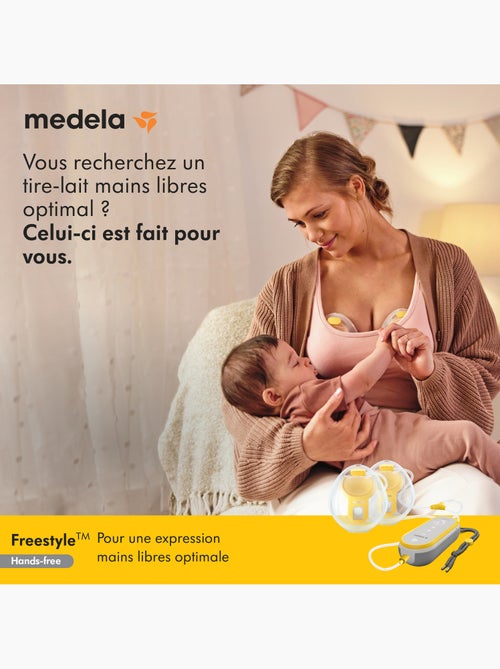 MEDELA - Tiralatte elettrico doppio Freestyle Hands Free 21 mm / 24 mm - Discreto e portatile - Kiabi
