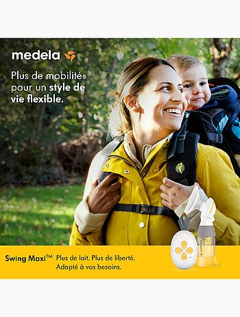 MEDELA - Tiralatte elettrico doppio Swing Maxi RD 21 mm / 24 mm - Estrazione rapida