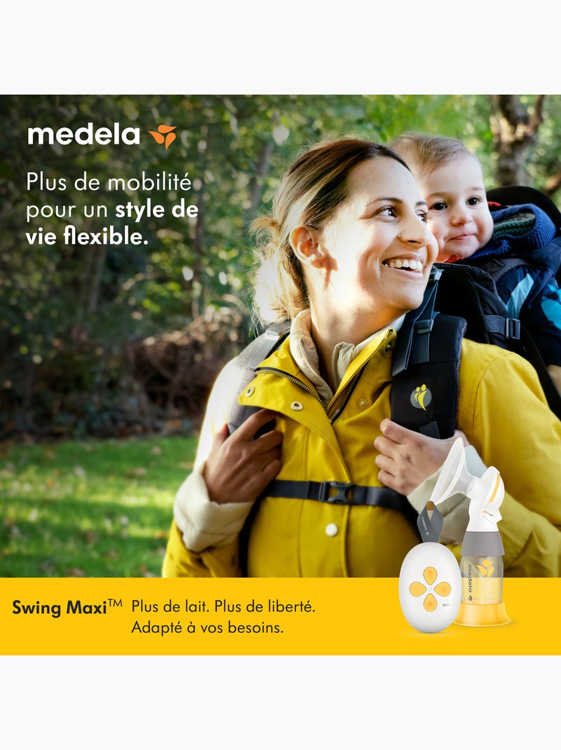MEDELA - Tiralatte elettrico doppio Swing Maxi RD 21 mm / 24 mm - Estrazione rapida Trasparente - Kiabi
