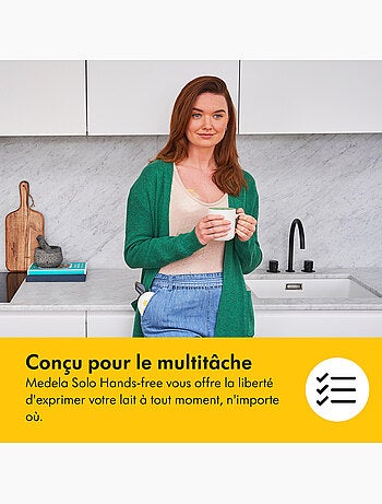 MEDELA - Tiralatte elettrico singolo Solo Hands-Free 24mm - Compatto e intuitivo
