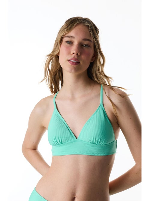 Meli top bikini bralette testurizzato penti - Kiabi Meli top bikini bralette testurizzato penti - Kiabi