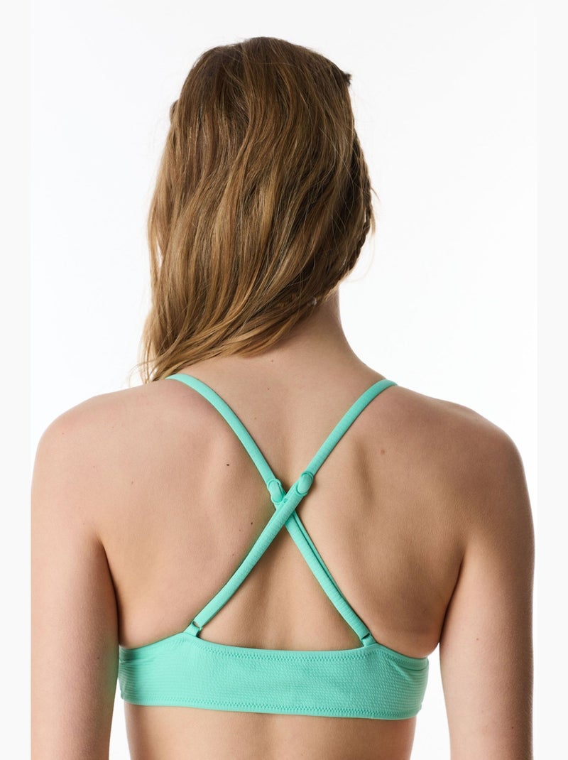 Meli top bikini bralette testurizzato penti Verde menta - Kiabi