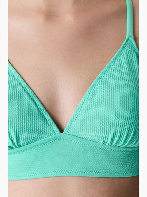 Meli top bikini bralette testurizzato penti - Kiabi Meli top bikini bralette testurizzato penti - Kiabi