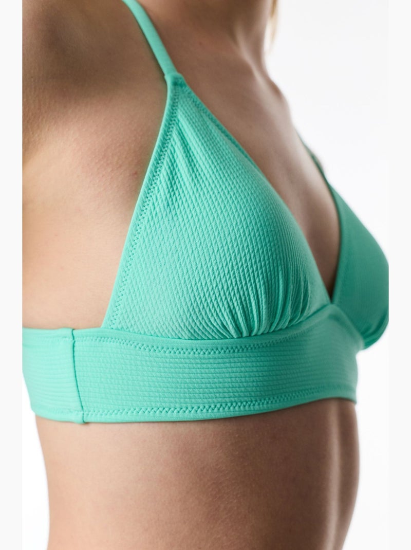 Meli top bikini bralette testurizzato penti Verde menta - Kiabi