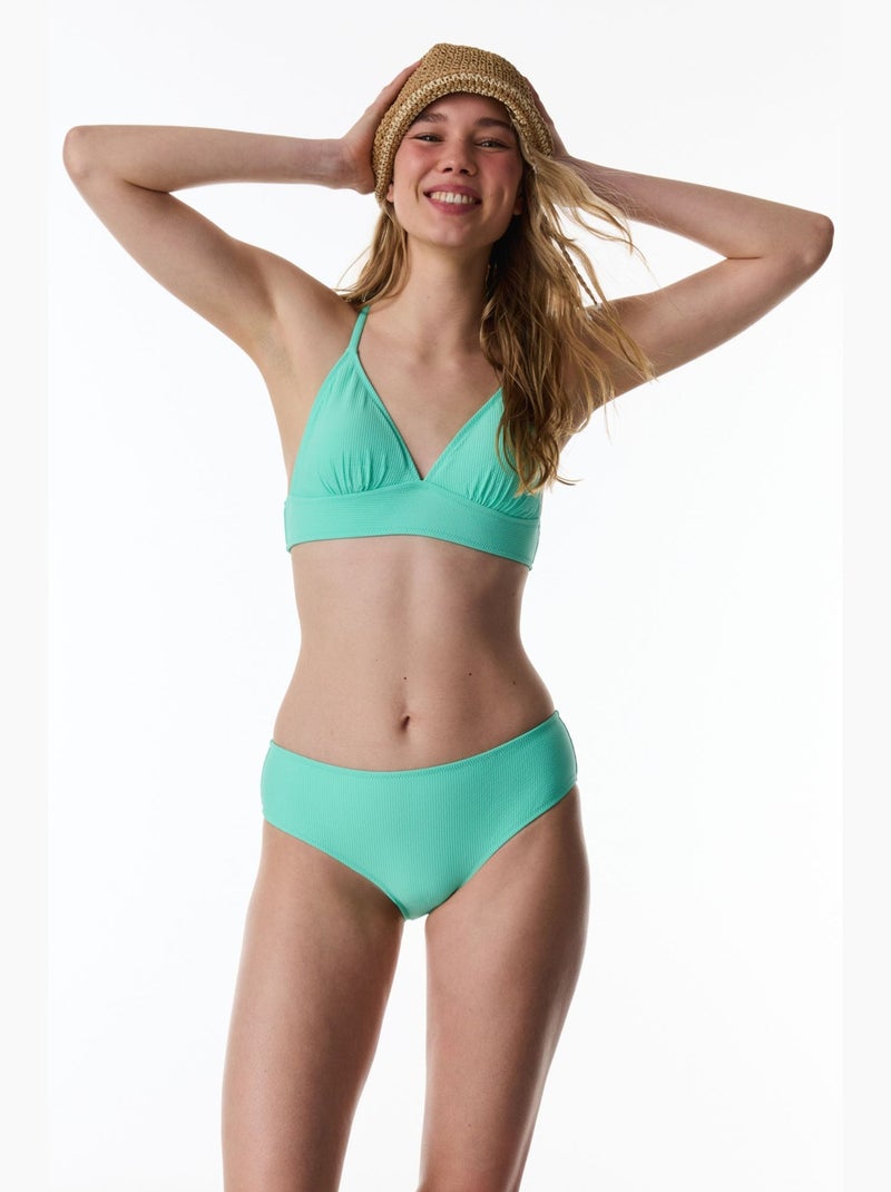 Meli top bikini bralette testurizzato penti Verde menta - Kiabi