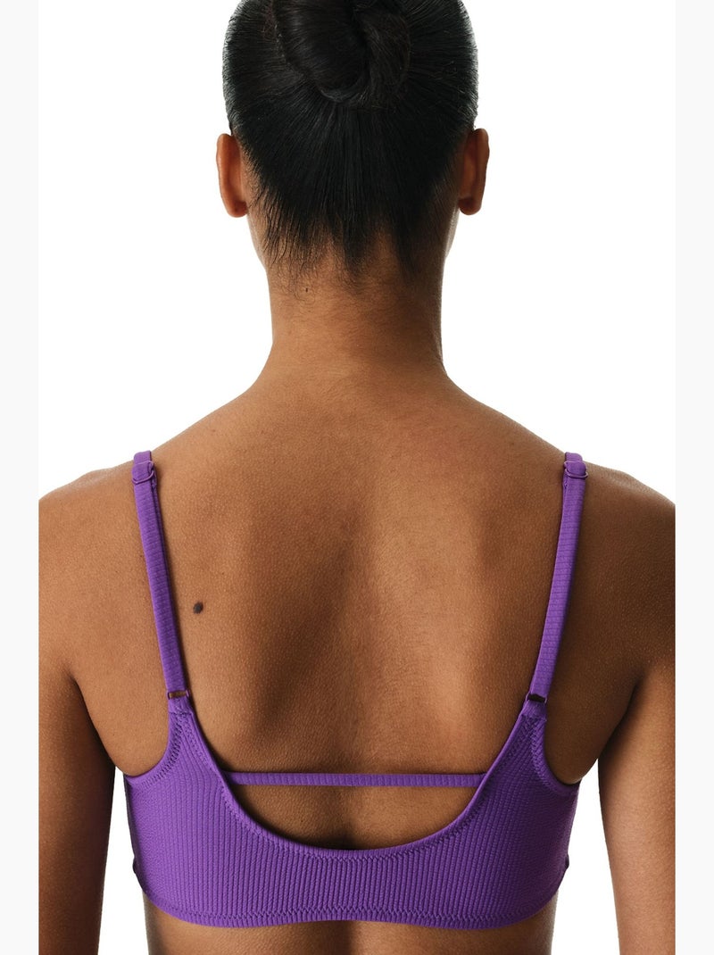 Melitona top bikini testurizzato penti Viola - Kiabi