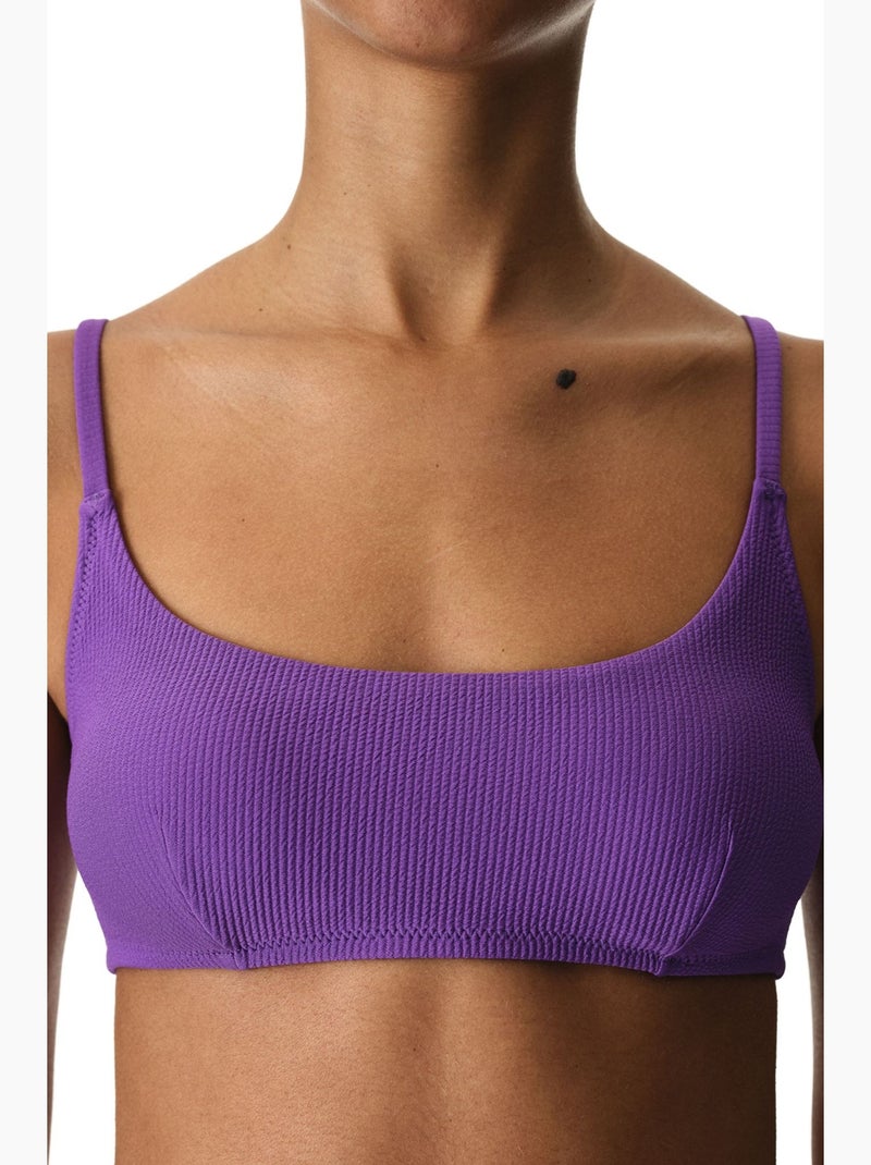 Melitona top bikini testurizzato penti Viola - Kiabi