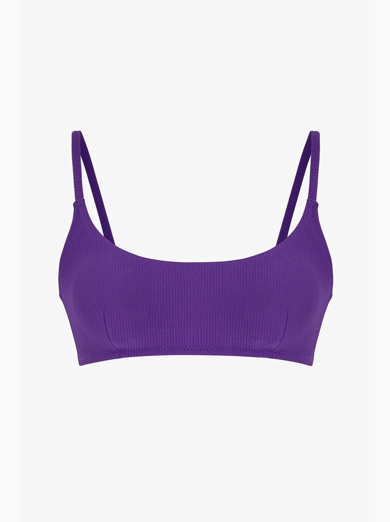 Melitona top bikini testurizzato penti Viola - Kiabi
