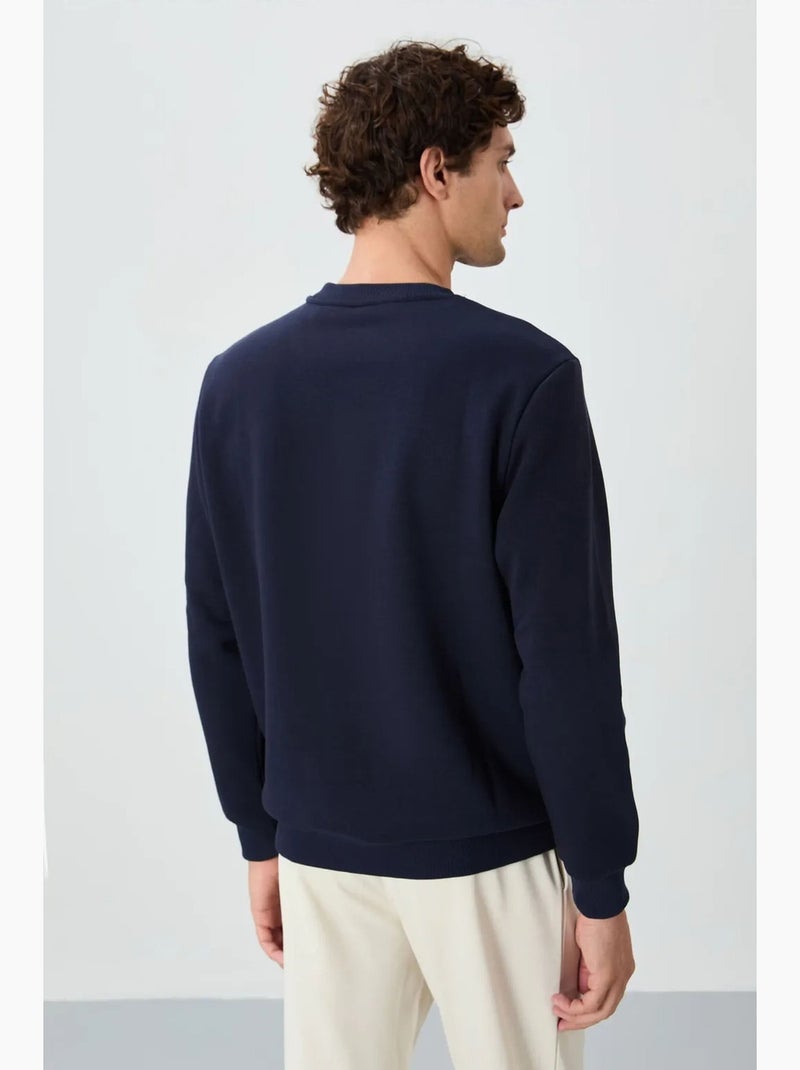 Men's felpa girocollo regular fit tommy Blu marino - Kiabi