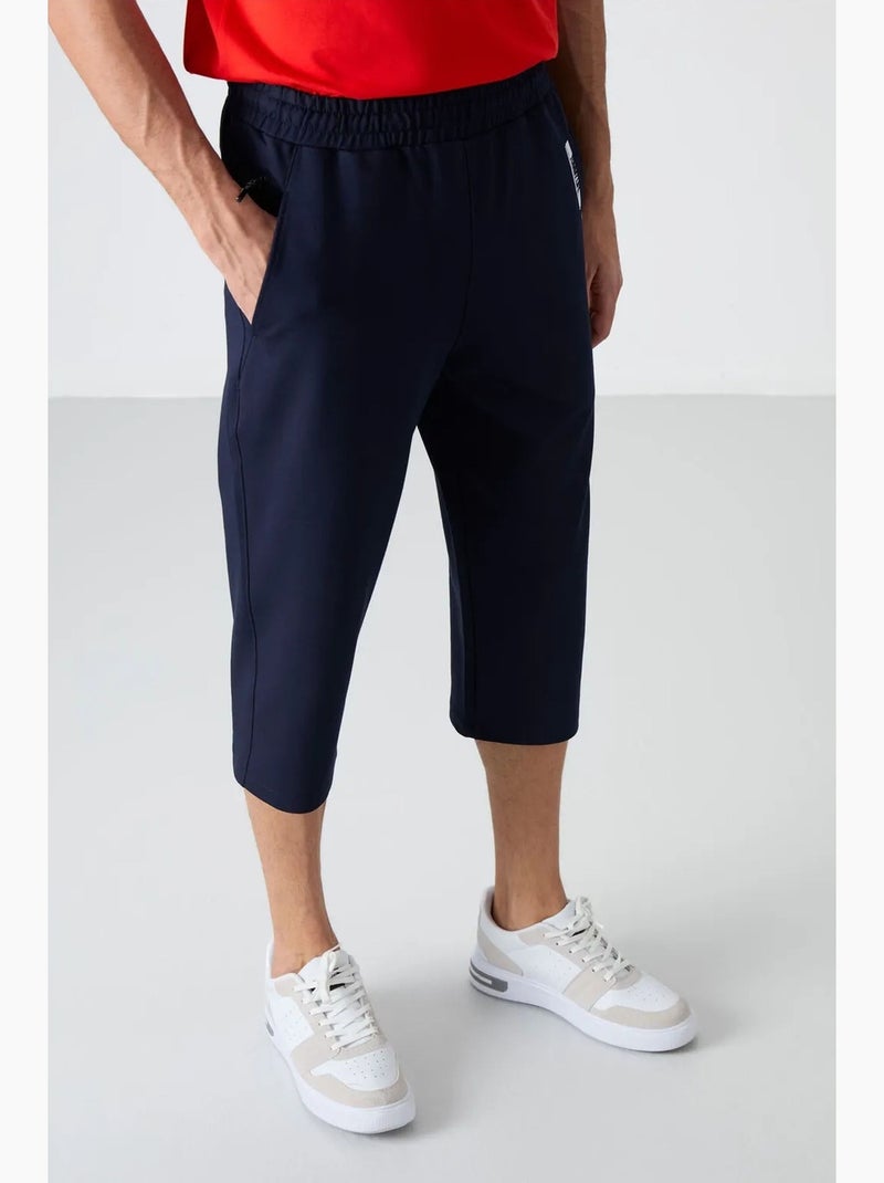 Men's pantaloncini capri a vita media tommy Blu marino - Kiabi