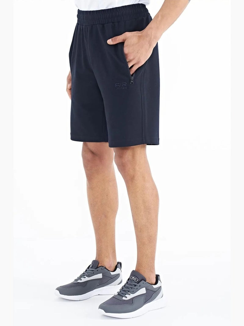 Men's pantaloncini felpati in cotone e poliestere tommy Blu laguna - Kiabi
