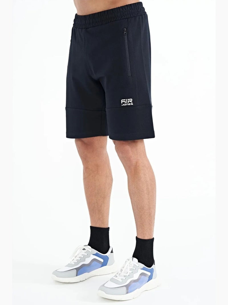 Men's pantaloncini felpati in maglia tinta unita tommy Blu laguna - Kiabi