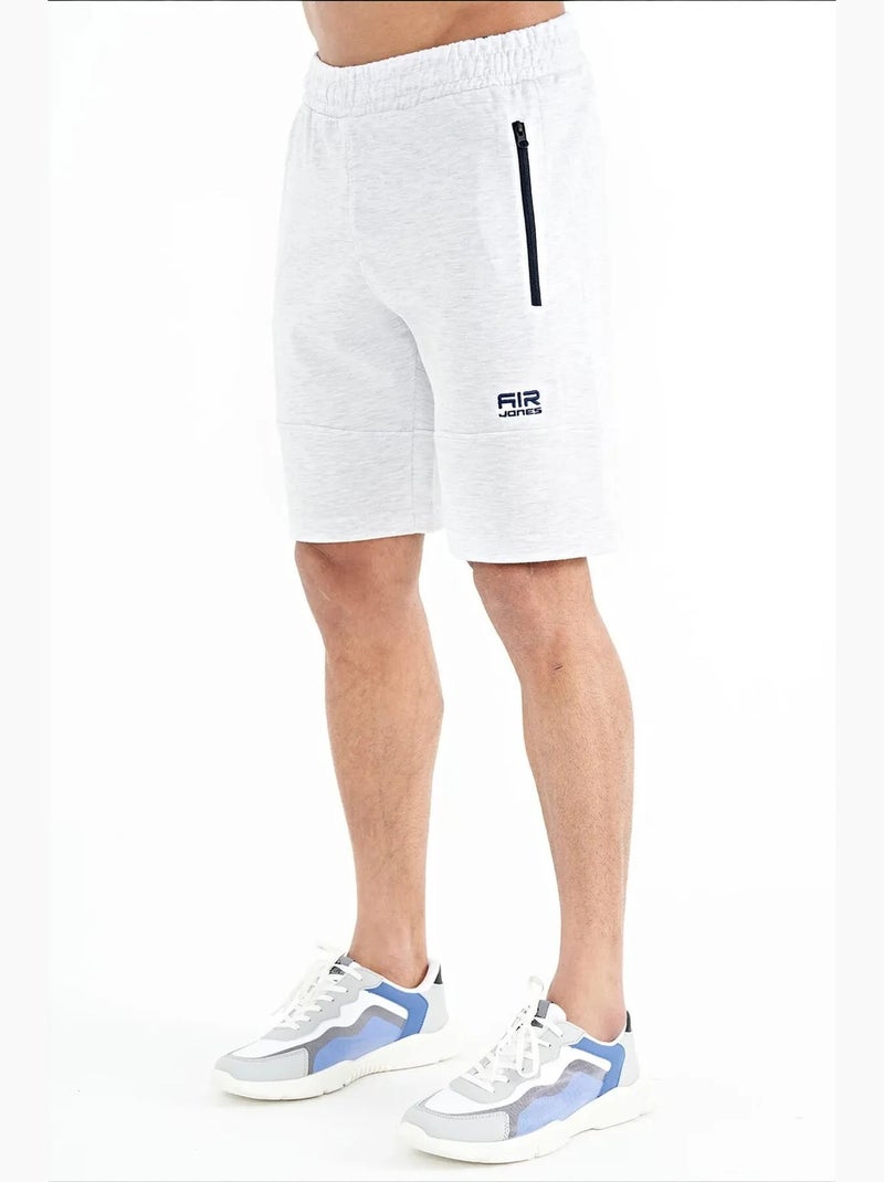 Men's pantaloncini felpati in maglia tinta unita tommy Grigio perla - Kiabi