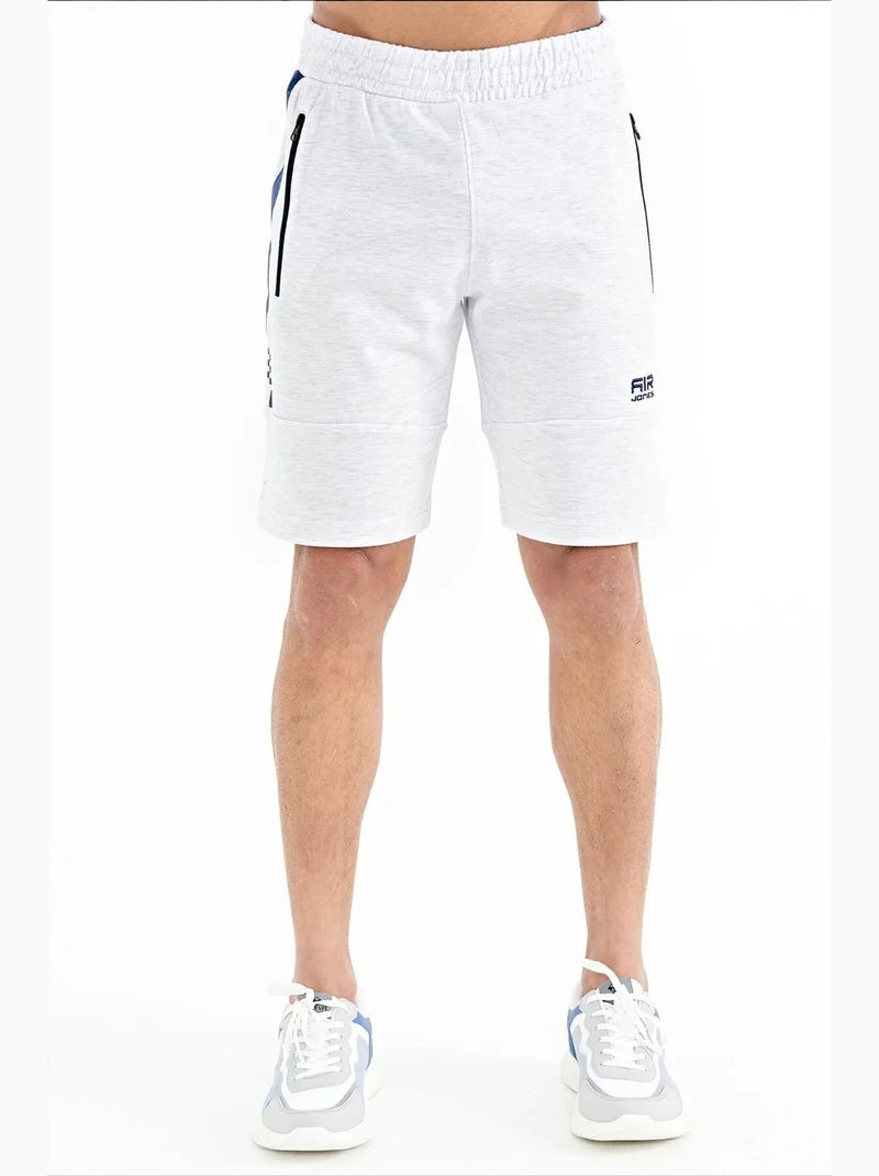 Men's pantaloncini felpati in maglia tinta unita tommy Grigio perla - Kiabi