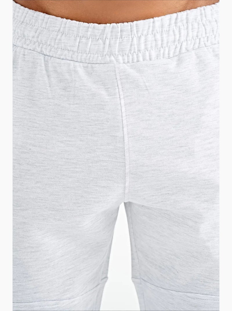 Men's pantaloncini felpati in maglia tinta unita tommy Grigio perla - Kiabi