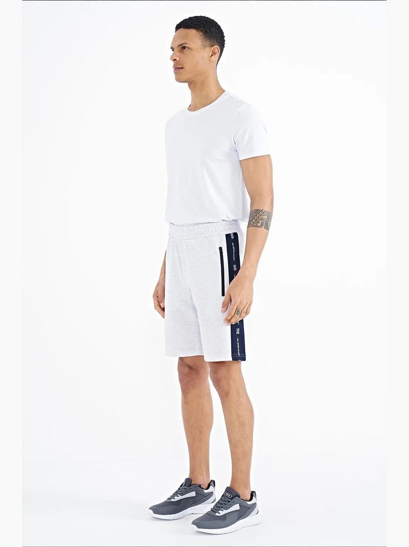 Men's pantaloncini felpati in maglia tommy Grigio perla - Kiabi
