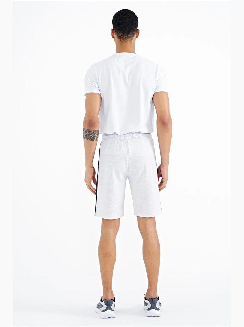 Men's pantaloncini felpati in maglia tommy Grigio perla - Kiabi