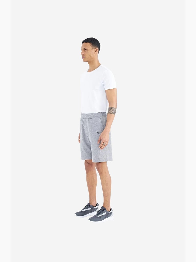 Men's pantaloncini felpati in misto cotone tommy Grigio - Kiabi