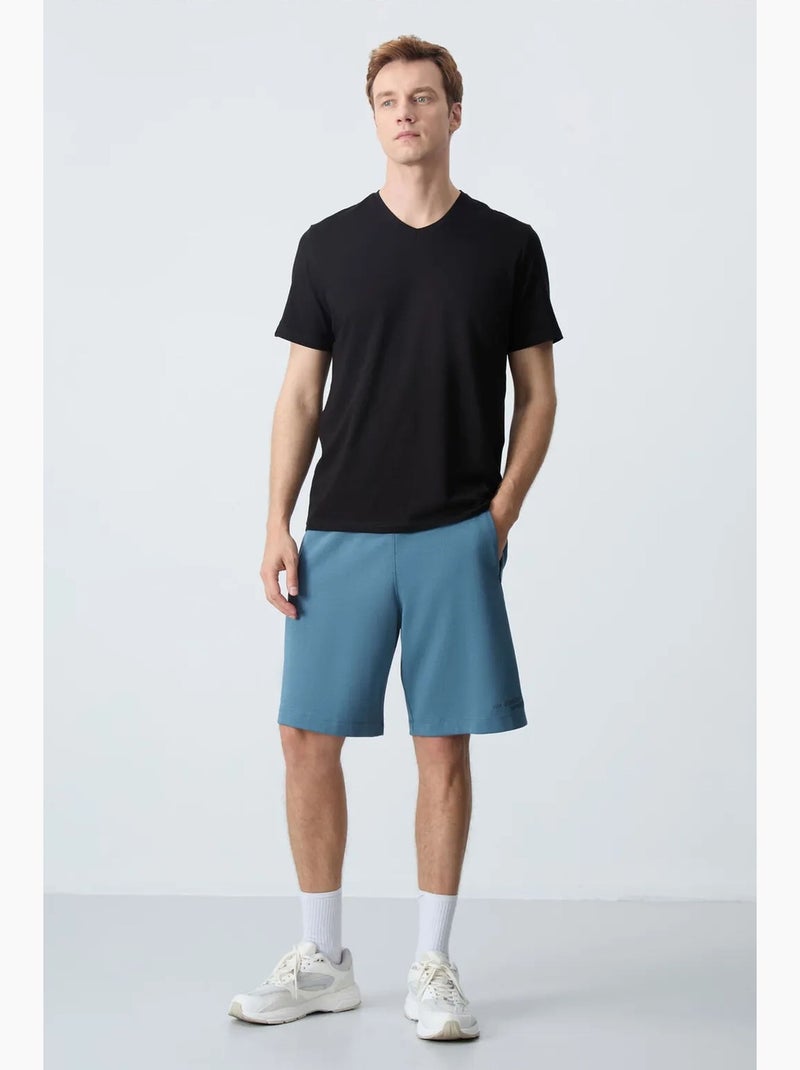 Men's pantaloncini in jersey regular fit tommy Blu - Kiabi