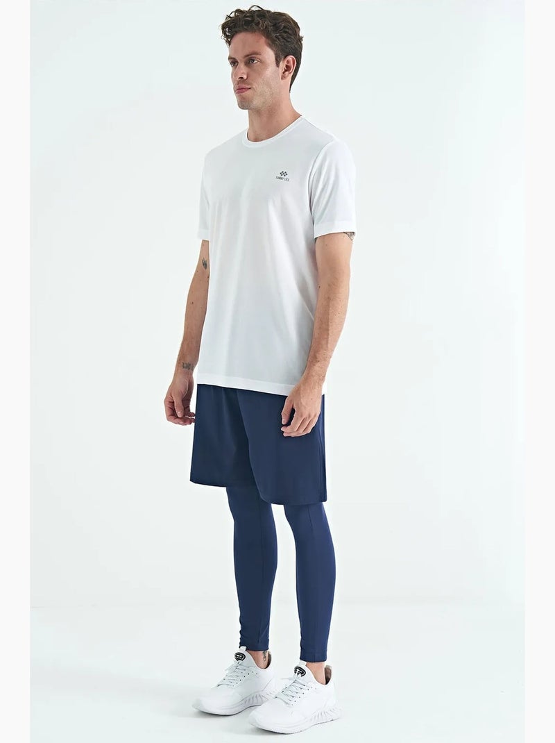 Men's pantaloni active in maglia skinny a vita alta tommy Blu marino - Kiabi