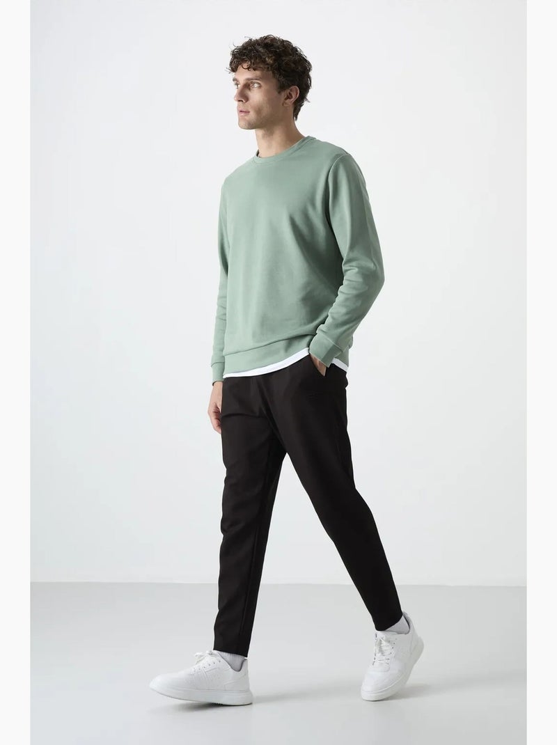 Men's pantaloni della tuta in poliestere regular fit tommy Nero - Kiabi