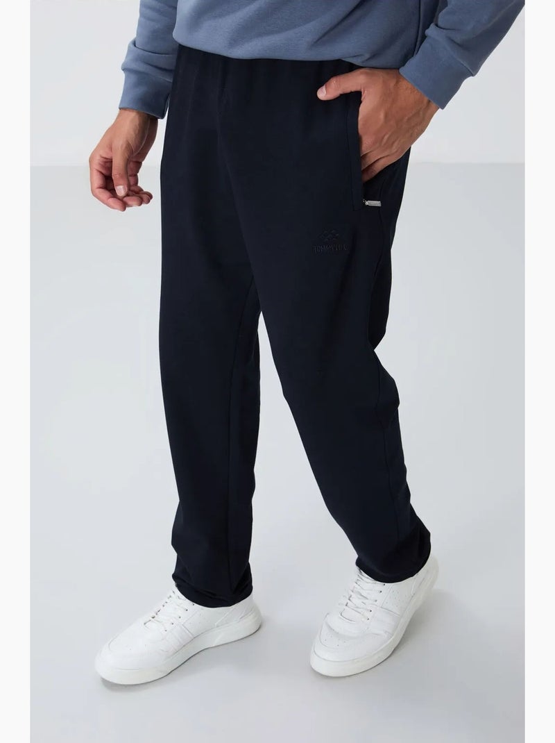 Men's pantaloni della tuta slim fit a gamba dritta tommy Blu laguna - Kiabi