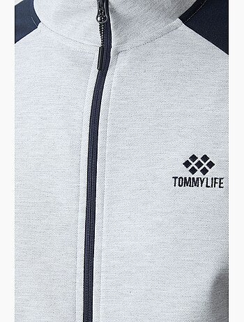 Men's set active in maglia color block tommy