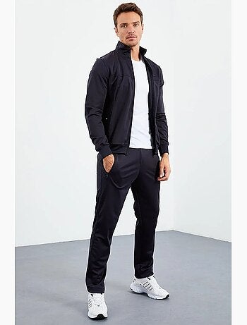 Men's set active in maglia scuba con colletto con zip tommy