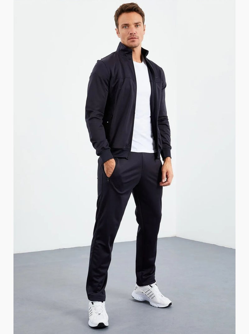 Men's set active in maglia scuba con colletto con zip tommy Blu marino - Kiabi
