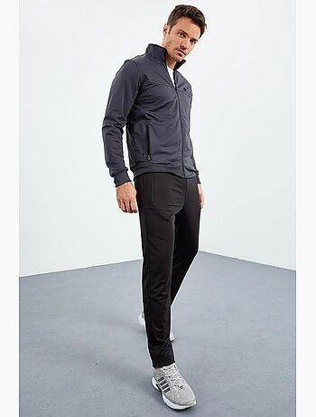 Men's set active in maglia scuba con colletto con zip tommy