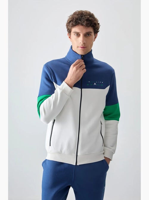 Men's set di felpa con zip e pantaloni color block tommy - Kiabi Men's set di felpa con zip e pantaloni color block tommy - Kiabi