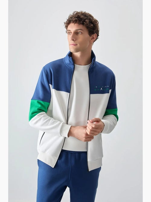 Men's set di felpa con zip e pantaloni color block tommy - Kiabi Men's set di felpa con zip e pantaloni color block tommy - Kiabi